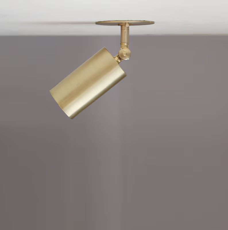 Modern Ceiling Spotlight – Directional Lighting Fixture | Solid Brass | UL Listed