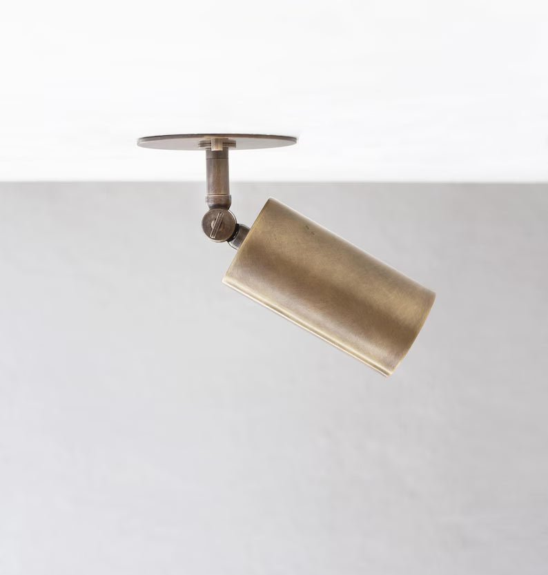 Modern Ceiling Spotlight – Directional Lighting Fixture | Solid Brass | UL Listed