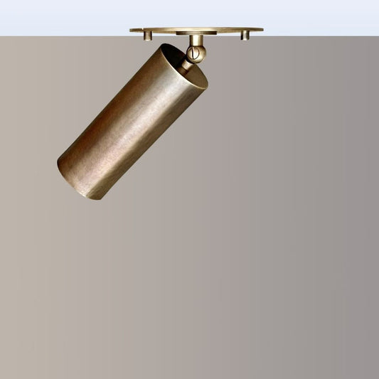 Adjustable Brass Ceiling Spot Light – Modern Antique Finish | Handcrafted Solid Brass Fixture