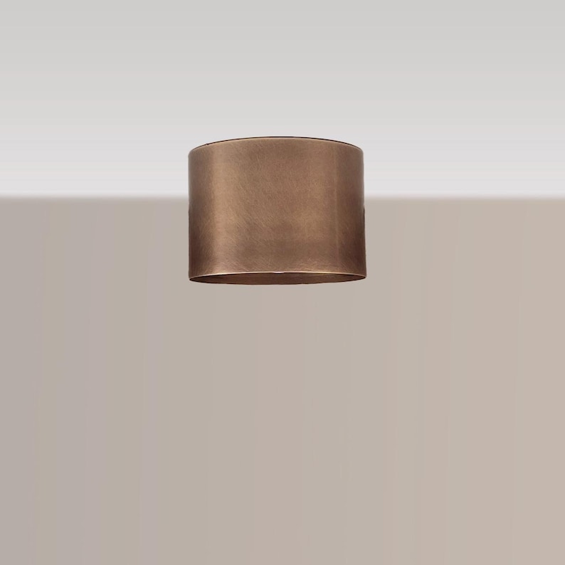 Mid Century Brass Ceiling Light – Handmade Solid Brass Flush Mount Fixture | Luxe Vintage Spotlight