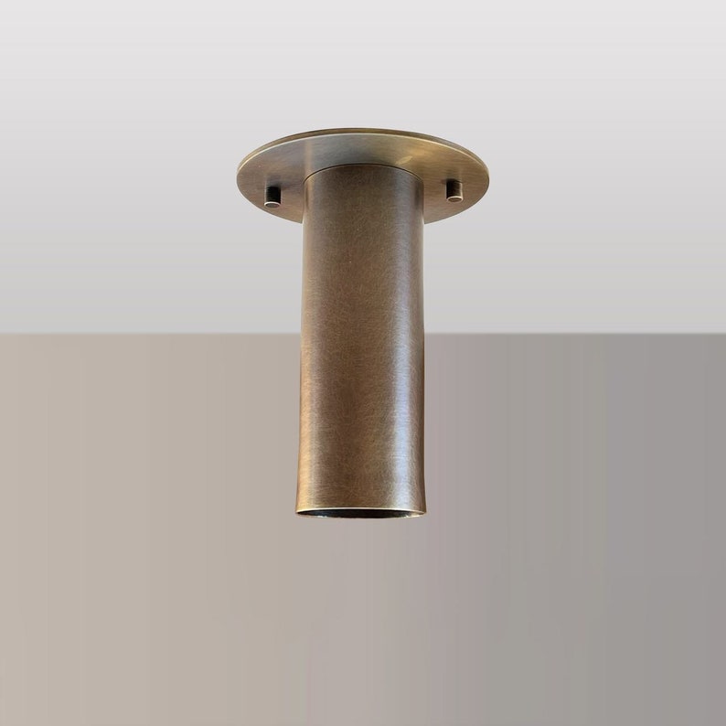 Modern Minimal Brass Ceiling Spot Light – Handcrafted Vintage light