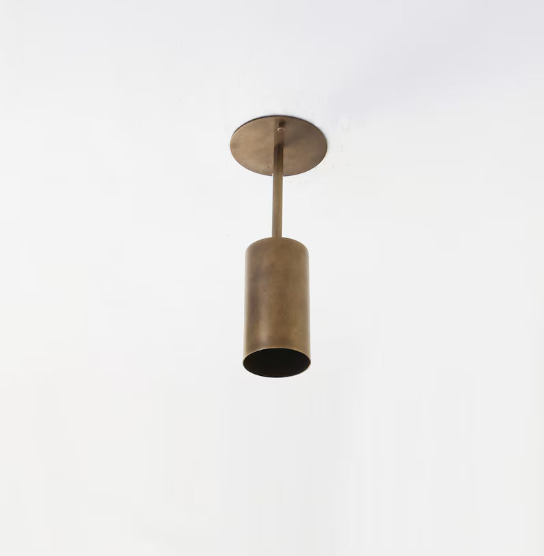 Modern Brass Ceiling Spotlight – Compact Flush Mount | UL Listed